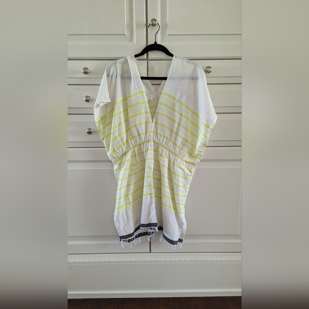 Lemlem Caftan Neon with Fringe